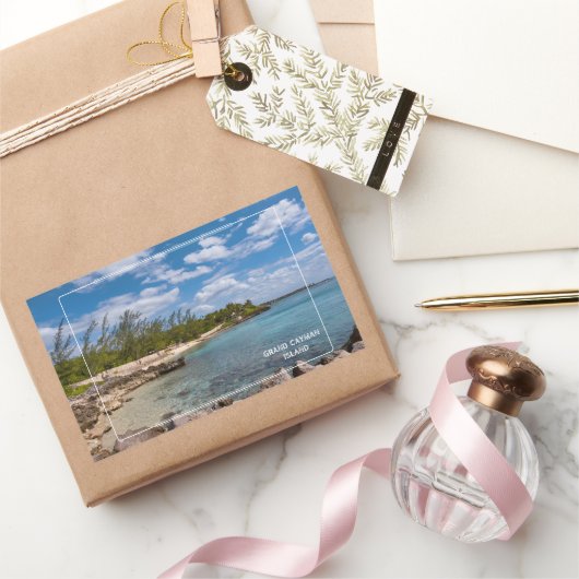 Grand Cayman Island Rechteckiger Aufkleber (Schenken)