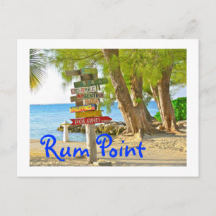 Grand Cayman Island, Rum Point, Postcard Postkarte