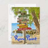 Grand Cayman Island, Rum Point, Postcard Postkarte (Vorne/Hinten)