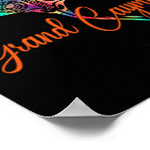 Grand Cayman Islands 2025 Tribal Stingray Family V Poster (Ecke)