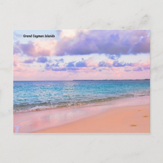 Grand Cayman Islands HDR Beach Postcard Postkarte (Vorderseite)