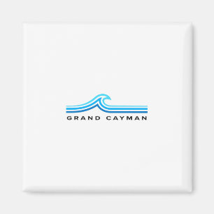 Grand Cayman Islands Wellen Vintage Herren Damen J Magnet