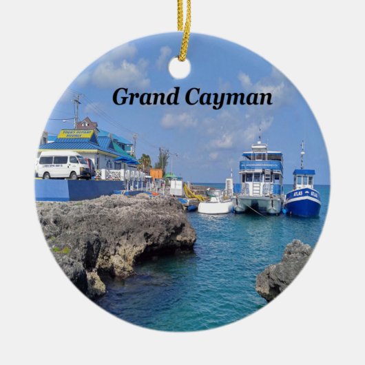 Grand Cayman Keramik Ornament (Vorne)