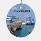 Grand Cayman Keramik Ornament (Links)