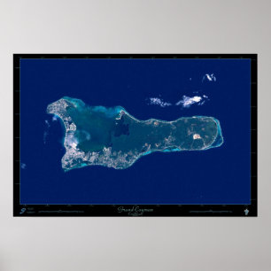 Grand Cayman Satellitenposter Poster