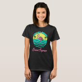 Grand Cayman Spring Break Sunset Graphic Family Ma T-Shirt (Vorne ganz)