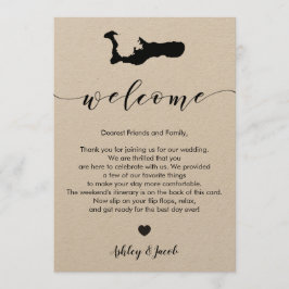 Grand Cayman Wedding Welcome Letter & Tour Programm