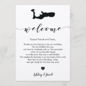 Grand Cayman Wedding Welcome Letter & Tour Programm (Vorderseite)