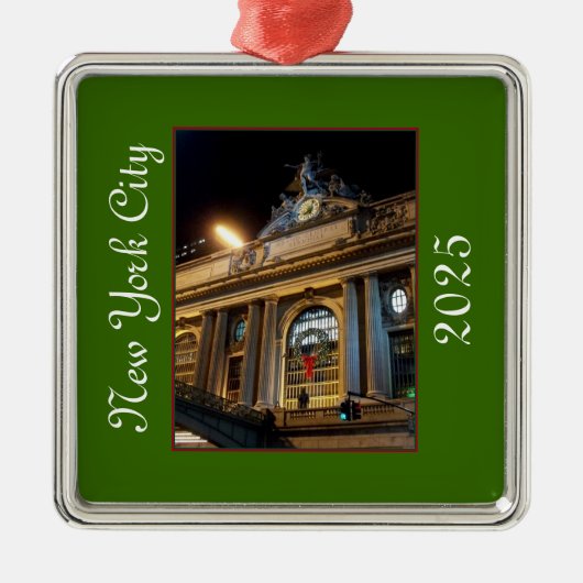 'Grand Central Christmas' 2025 Ornament Aus Metall (Vorne)