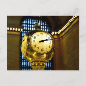 Grand Central Clock Postkarte (Vorderseite)