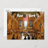 Grand Central Postkarte (Vorne/Hinten)