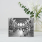 Grand Central Station / Black and White (NYC) Postkarte (Stehend Vorderseite)