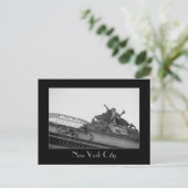 Grand Central Station & Met Life Gebäude B&W Postkarte (Stehend Vorderseite)