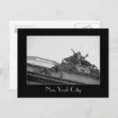 Grand Central Station & Met Life Gebäude B&W Postkarte (Vorne/Hinten)