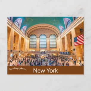 Grand Central Station New York Postcard Postkarte