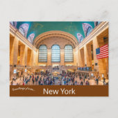 Grand Central Station New York Postcard Postkarte (Vorderseite)