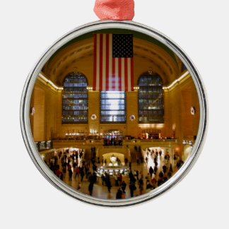 Grand Central Station New York Silbernes Ornament