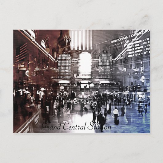 Grand Central Station, NYC Postkarte (Vorderseite)