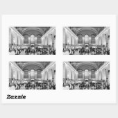 Grand Central Station NYC Rechteckiger Aufkleber (Blatt)