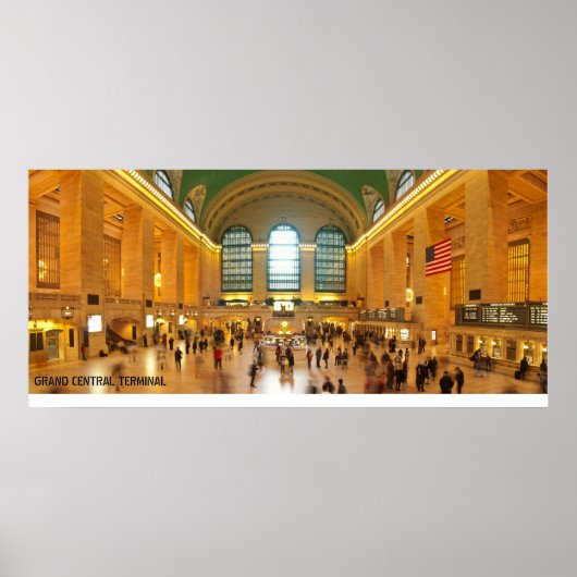 Grand Central Terminal Panorama in New York City Poster (Vorne)