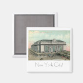 Grand Central Terminal Station, New York City Vint Magnet (Vorderseite/Rückseite)