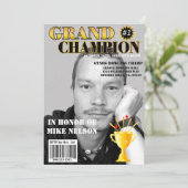 Grand Champion mit Titelseite des Magazins Trophy Einladung (Stehend Vorderseite)