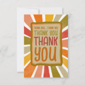 Grand Colorful Fun Freude Vielen Dank Simple Yello Dankeskarte