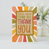 Grand Colorful Fun Freude Vielen Dank Simple Yello Dankeskarte