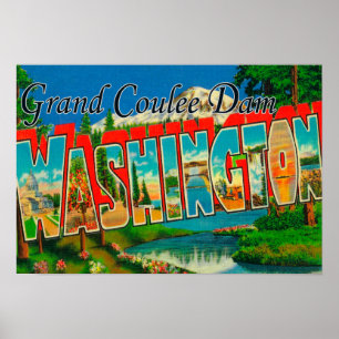 Grand Coulee Dam, Washington - Grosser Brief Poster