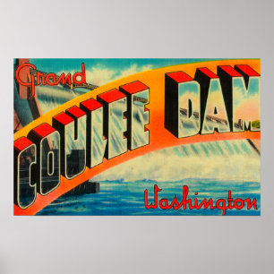 Grand Coulee Dam, Washington Poster