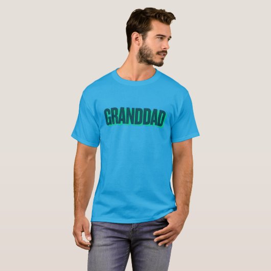 Grand-dad print basic T-Shirt (Vorne ganz)