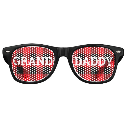 GRAND DADDY Retro Shades / Fun Party Sonnenbrille (Vorderseite)