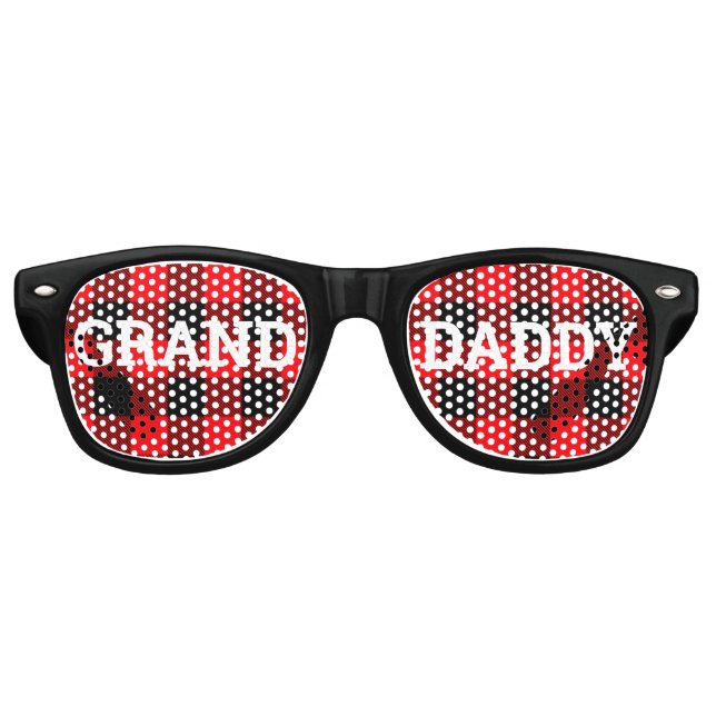 GRAND DADDY Retro Shades / Fun Party Sonnenbrille (Vorderseite)