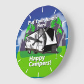 Grand Design Imagine Happy Campers Design Große Wanduhr (Winkel)