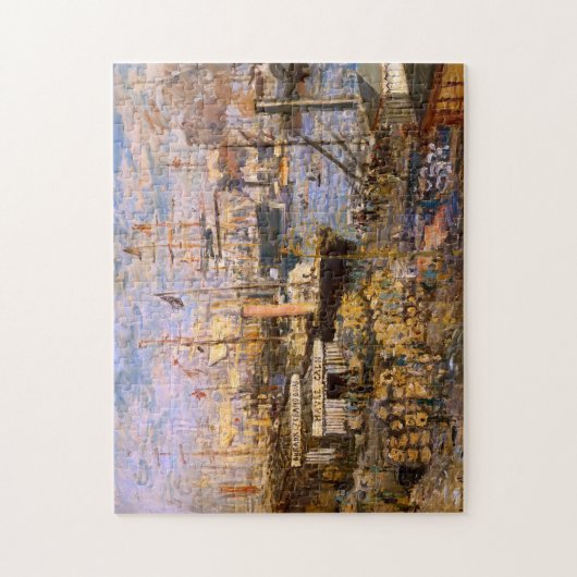 Grand Dock Le Havre Monet Fine Art Art Puzzle (Vertikal)