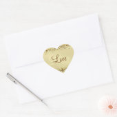 Grand Duchess Gold Scroll Liebe Heart Stickers (Umschlag)