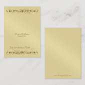 Grand Duchess Gold Scroll Table Platzkarte (Vorne/Hinten)