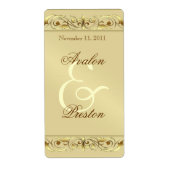 Grand Duchess Gold Scroll Wine Wedeling (Vorne)