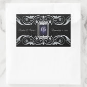 Grand Duchess Silver Save the Date Black Sticker (Tasche)