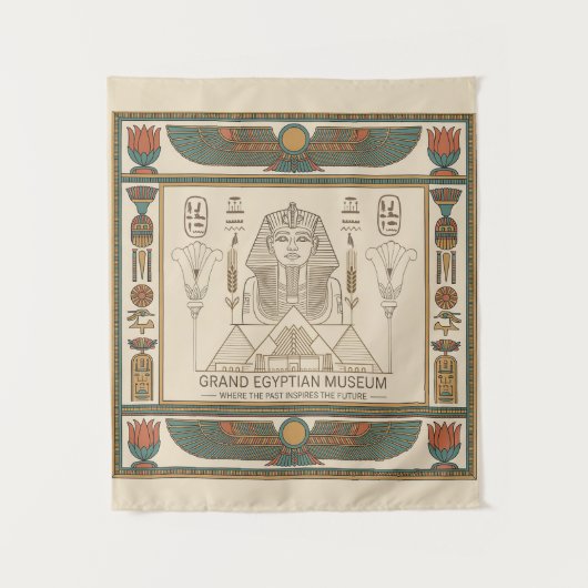 Grand Egyptian Museum Egypt Heritage Design Wandteppich (Vorderseite)