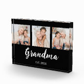 Grand Established Modern Script Black 3 Photo Fotoblock (Rechts)