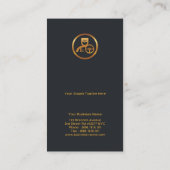 Grand Extravaganz Luxus Gold Wave Chauffeur Visitenkarte (Rückseite)