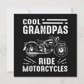 Grand Father Biker Einladung (Rückseite)