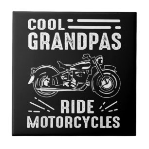 Grand Father BikerGrand Father Biker Fliese
