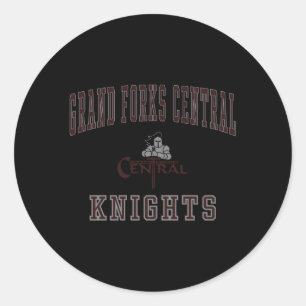 Grand Forks Central High School Knights Runder Aufkleber