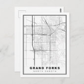 Grand Forks Karte (Vorne/Hinten)