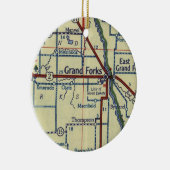 Grand Forks ND Keramik Ornament (Rechts)