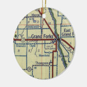 Grand Forks ND Keramik Ornament (Links)