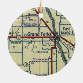 Grand Forks ND Keramik Ornament (Hinten)