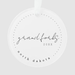 Grand Forks, North Dakota Travel Vereinte Staaten Ornament